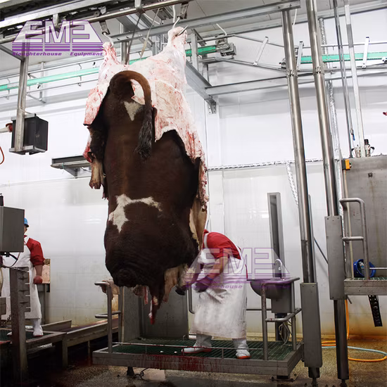 Slaughterhouse Processing Cow Slaughtering Machine Cattle Ritual Halal Killing Box Abattoir Equipment