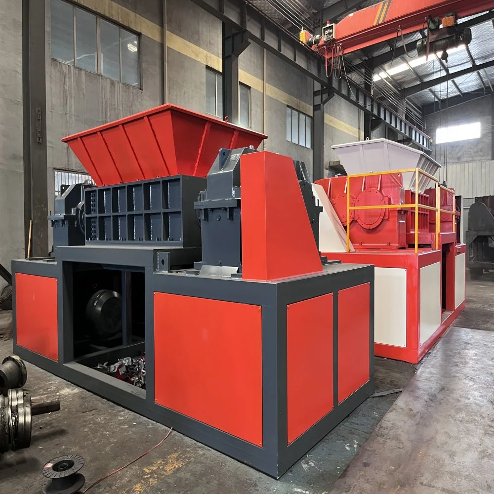 High Quality Double Shafts Efficient Shredding Machine / Industry Waste Shredder Crushing Equipment