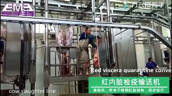 Slaughterhouse Processing Cow Slaughtering Machine Cattle Ritual Halal Killing Box Abattoir Equipment
